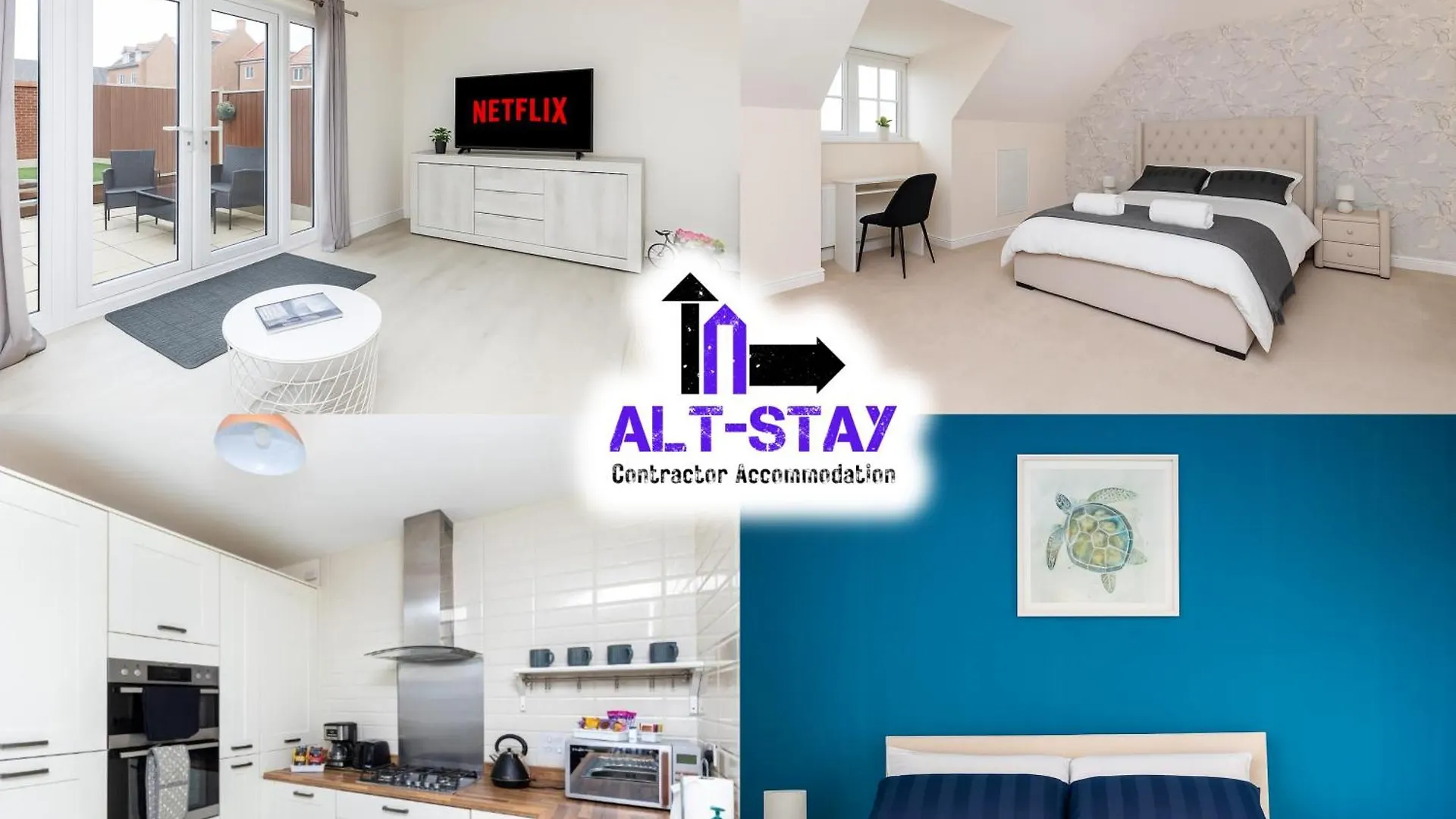 Alt-Stay Wakefield, Pinderfields General Hospital - 2X En-Suites & King Size Beds - Parking - Fast Wi-Fi - Ideal For Contractors & Long Stays
